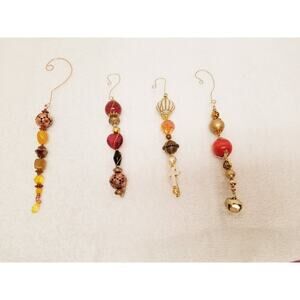 Four beautiful Christmas icicle ornaments c13